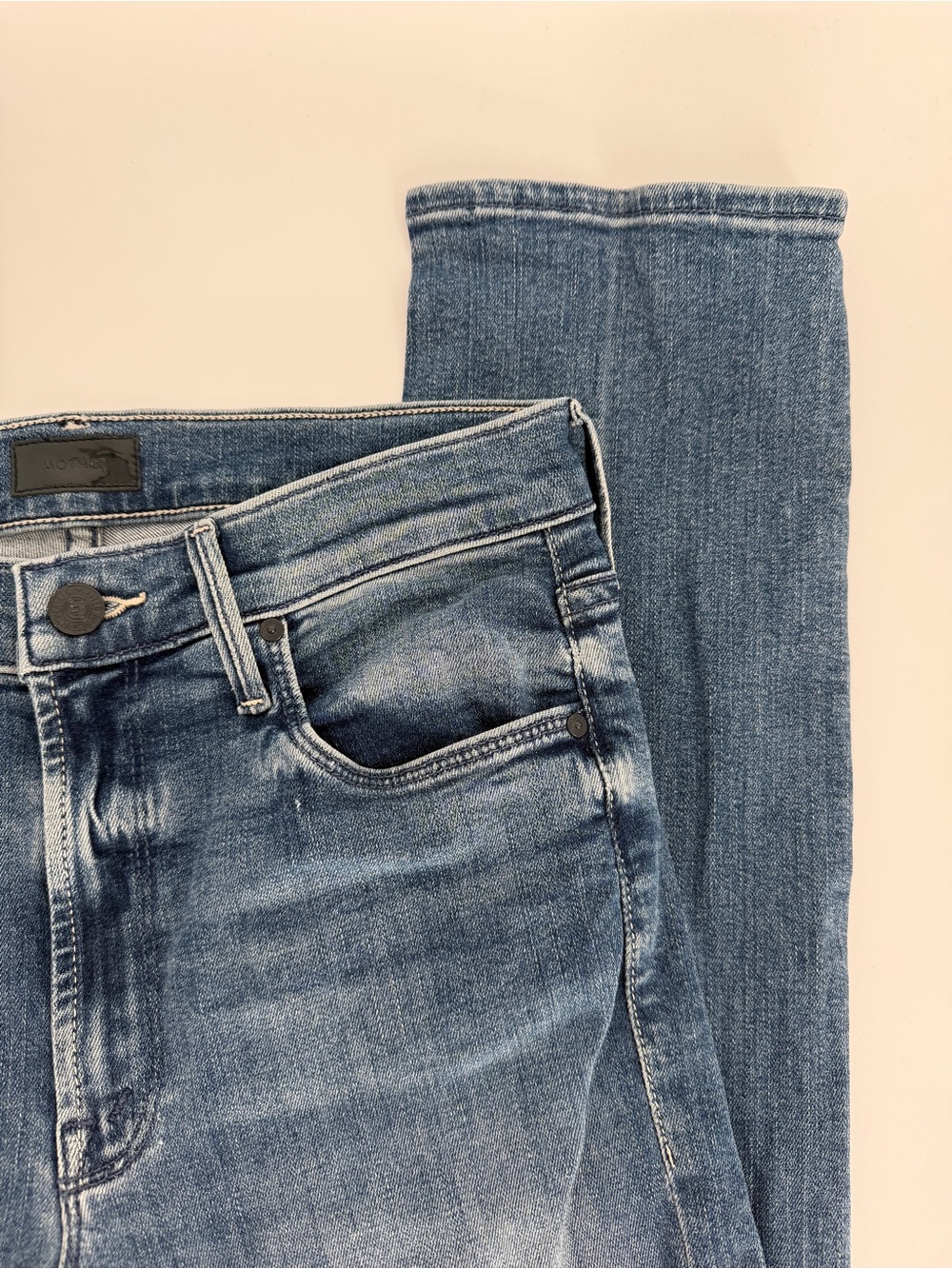 MOTHER The Mid Rise Dazzler Ankle Jeans We The Animals Blue Women's - Size 26 - Picture 6 of 12